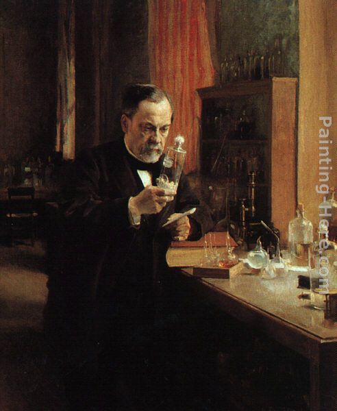Portrait of Louis Pasteur painting - Albert Edelfelt Portrait of Louis Pasteur art painting